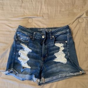 Jean shorts ripped